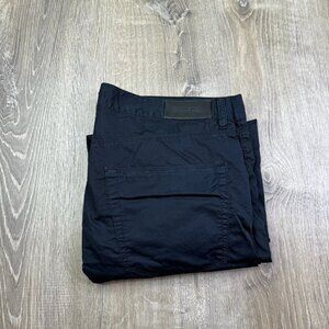Hugo Boss Mens Dark Blue Flat Front Straight Leg Casual Style Pants Size 36x32